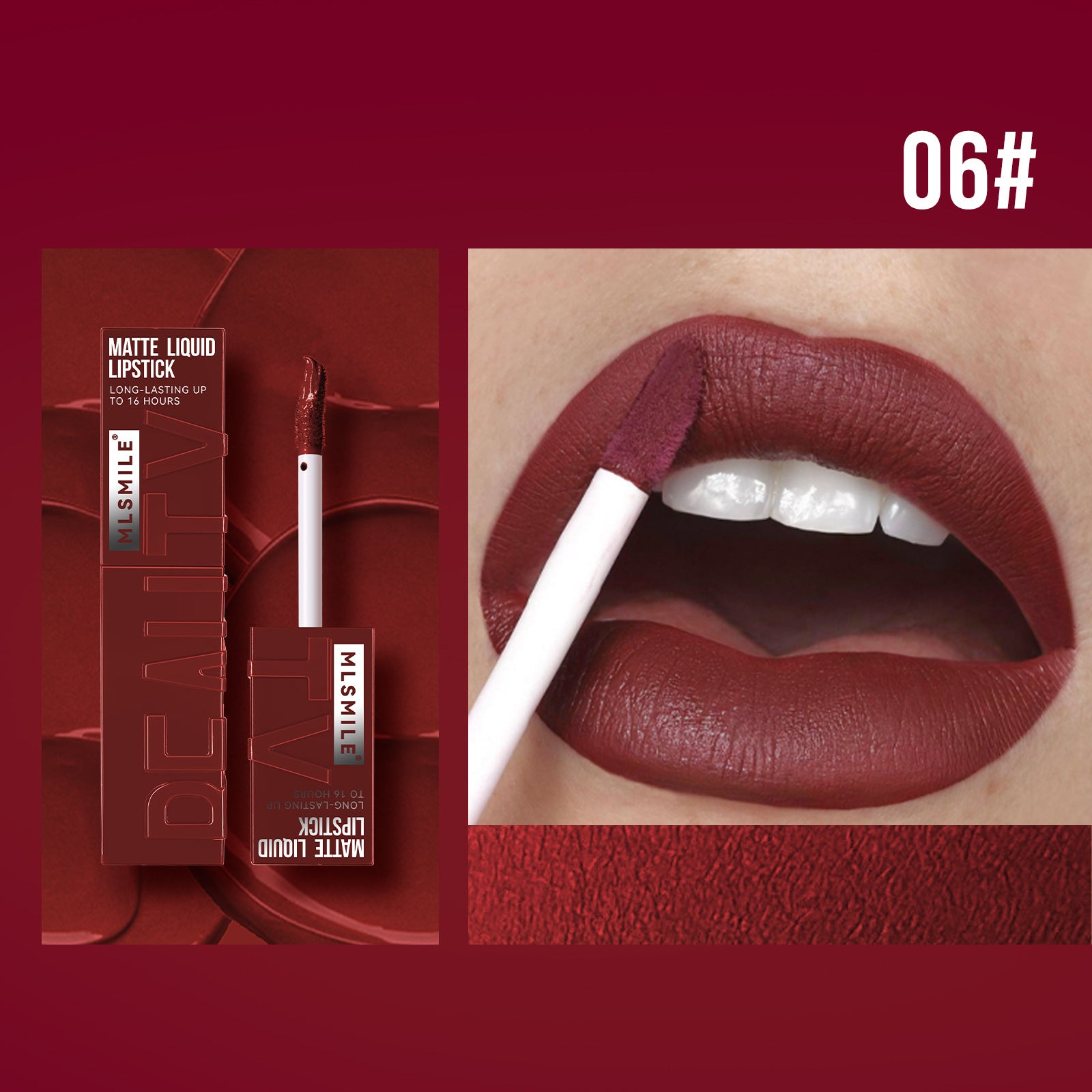 Non stick cup lip gloss matte liquid lipstick