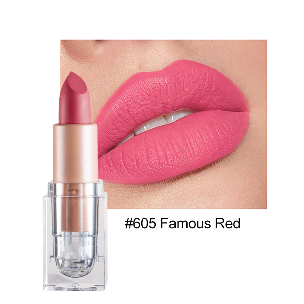 HANDAIYAN Little Ice Cube Matte Lipstick 12 Color Lipstick Lipstick Is Not Easy To Decolor Nude Color Bean Paste Color Powder Lipstick