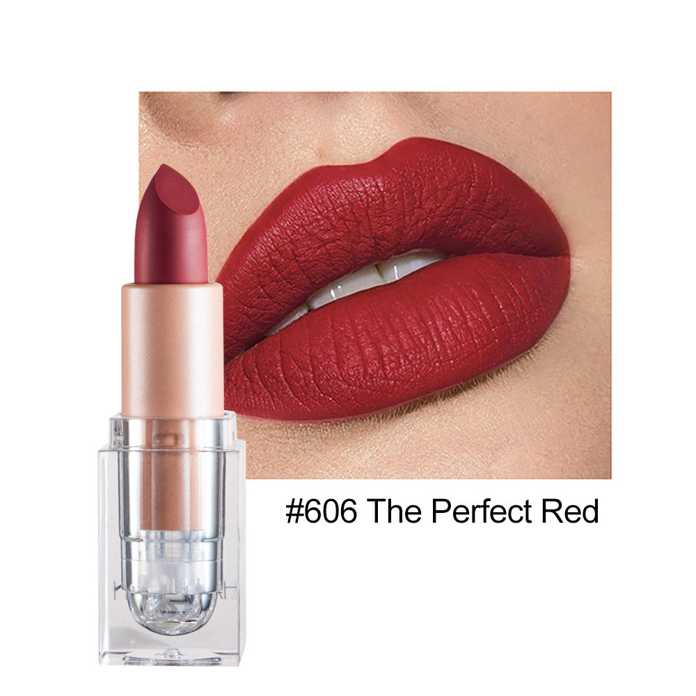 HANDAIYAN Little Ice Cube Matte Lipstick 12 Color Lipstick Lipstick Is Not Easy To Decolor Nude Color Bean Paste Color Powder Lipstick